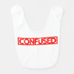 Confused Stamp Baby Bib