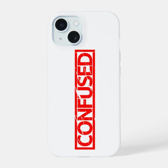 Confused Stamp Iphone Case (Back)