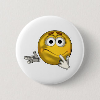 Confused - toon pinback button