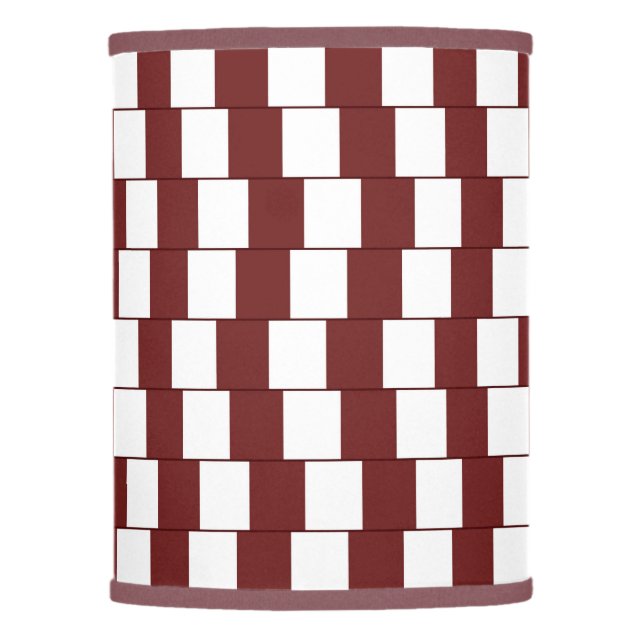 Confusing lines Bordeaux Lamp Shade (Front)