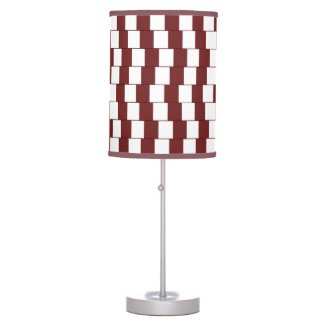 Confusing lines Bordeaux Table Lamp