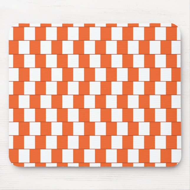 Confusing lines Orange Mouse Pad (Front)