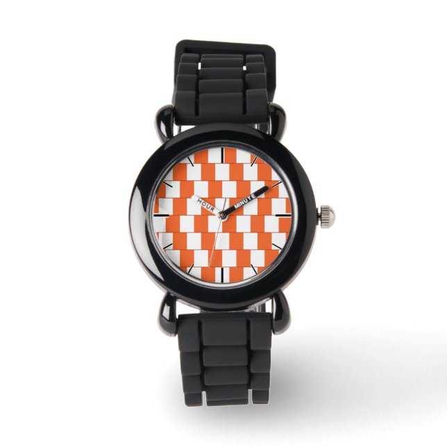 Confusing lines Orange Watch (Front)