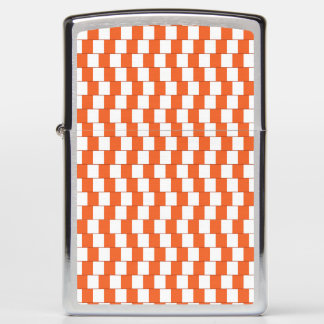 Confusing lines Orange Zippo Lighter