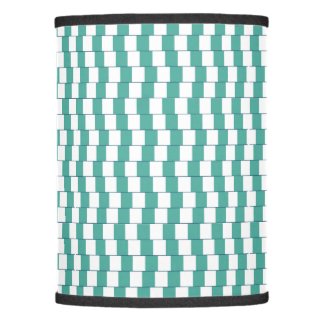 Confusing lines turquoise lamp shade