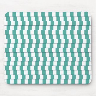 Confusing lines turquoise mouse pad