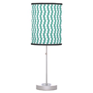 Confusing lines turquoise table lamp