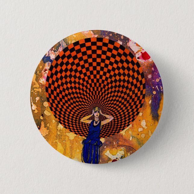 Confusion by Michael Moffa Pinback Button (Front)
