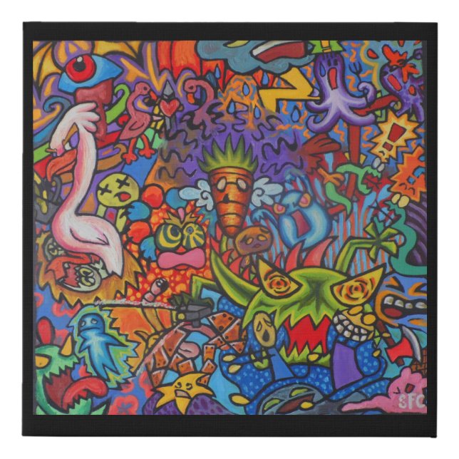 Confusion By Squid Fear City (2.5) Faux Canvas Print (Front)
