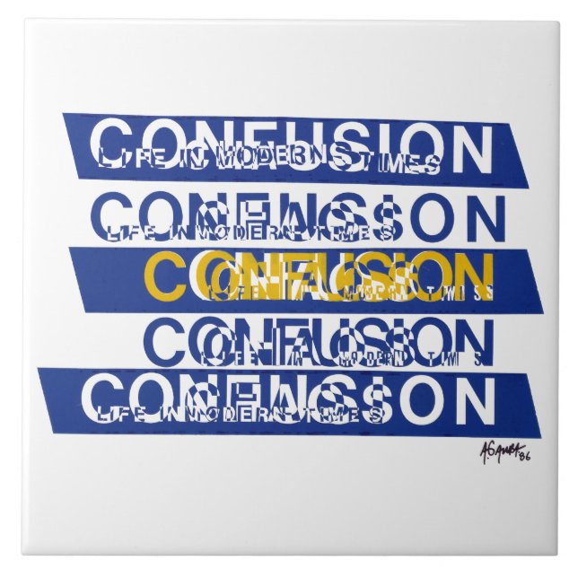 Confusion Ceramic Tile (Front)