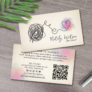 Confusion to Clarity Path Mental Health Therapist Business Card