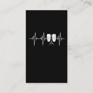 Conga Drum - Distressed Conga Drummer Heartbeat Business Card