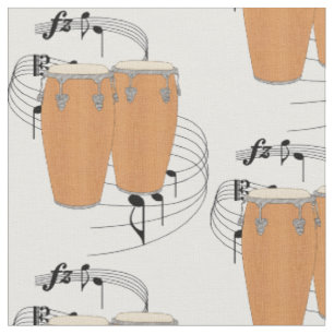 Conga Drums Fabric