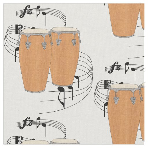 Conga Drums Fabric