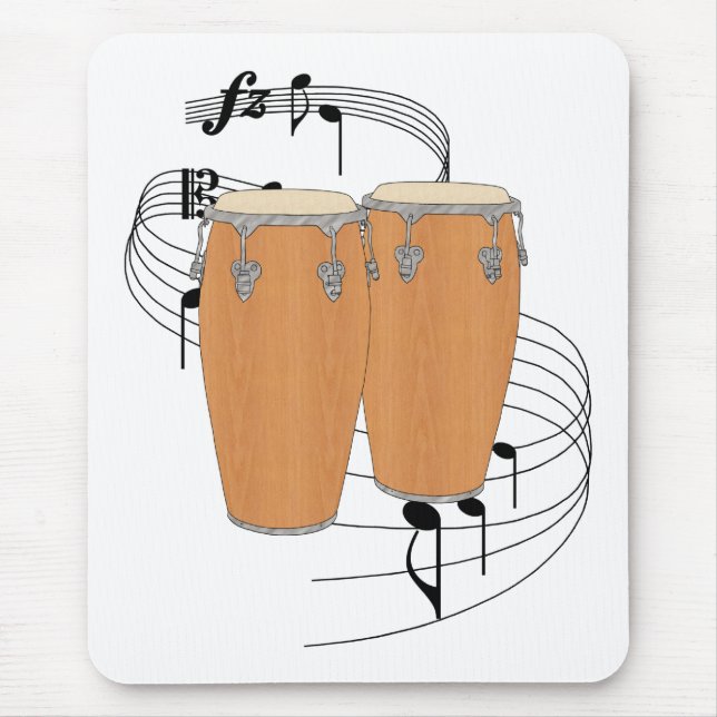 Conga Drums Mouse Pad (Front)