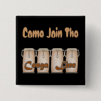 Conga Line Pinback Button