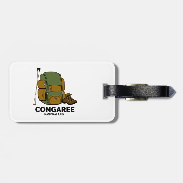Congaree National Park Backpack Luggage Tag (Back Horizontal)
