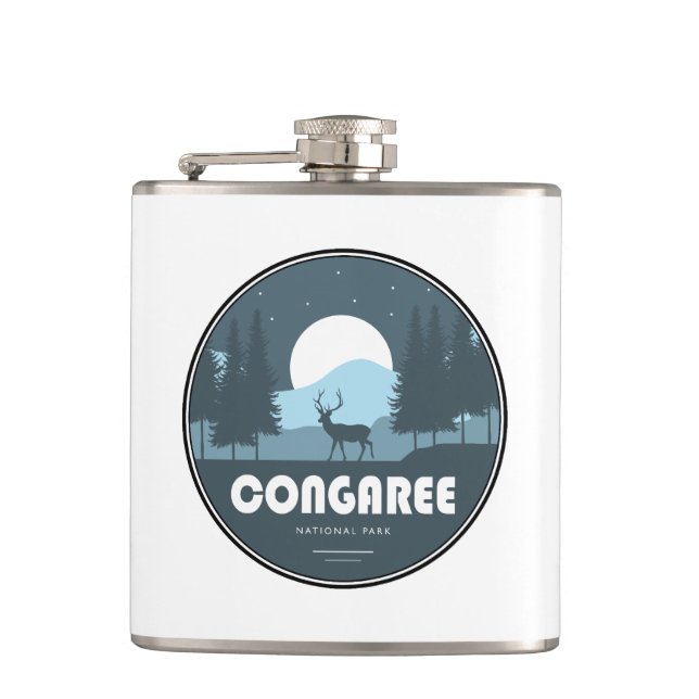 Congaree National Park Deer Flask (Front)