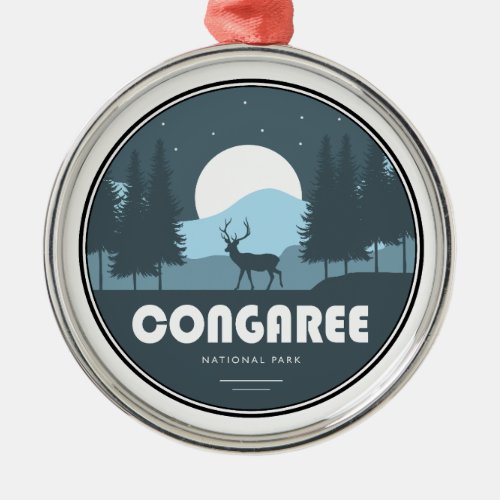 Congaree National Park Deer Metal Ornament