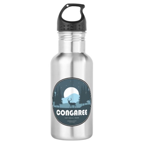 Congaree National Park Deer Stainless Steel Water Bottle