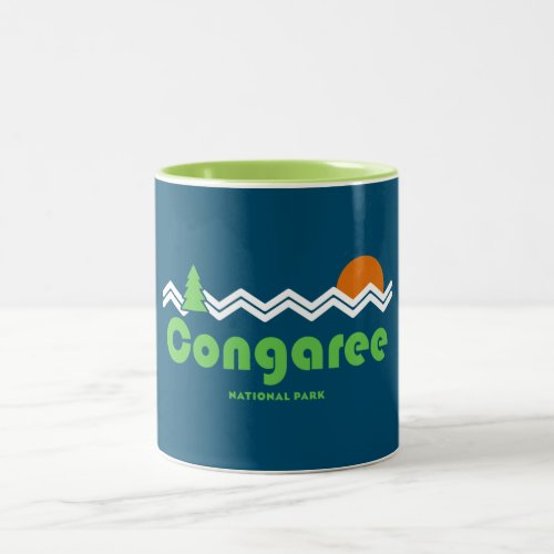 Congaree National Park Retro Two_Tone Coffee Mug