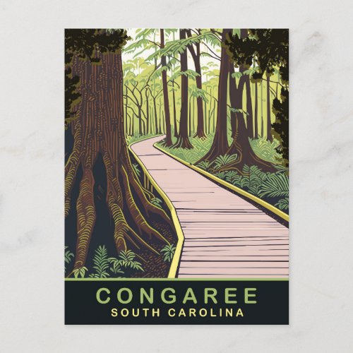 Congaree National Park South Carolina Travel Postcard