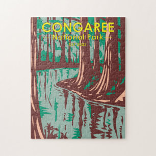 Congaree National Park South Carolina Vintage Jigsaw Puzzle
