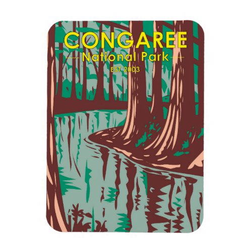  Congaree National Park South Carolina Vintage Mag Magnet