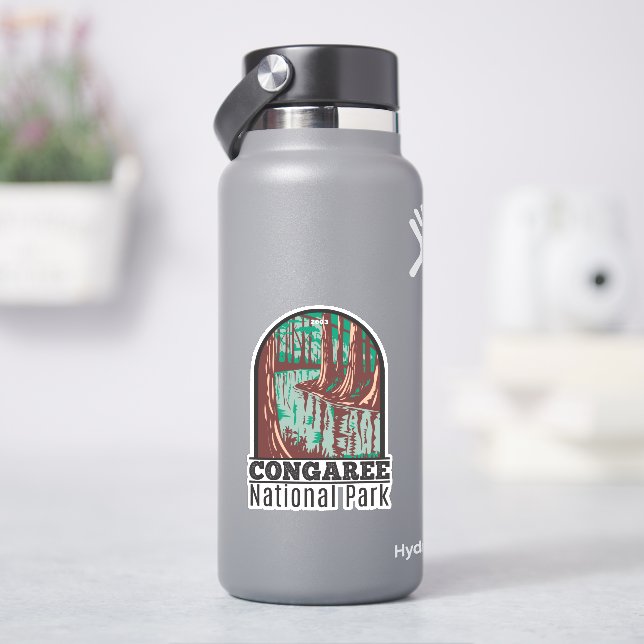 Congaree National Park South Carolina Vintage Sticker (HydroFlask)