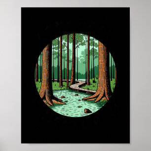 Congaree National Park Souvenir South Carolina Men Poster