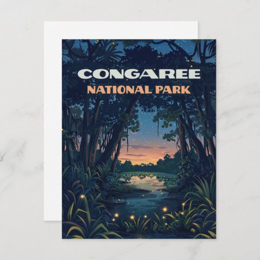 Congaree National Park Swamp South Carolina Retro (Front/Back)