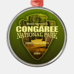 Congaree NP (arrowhead) Metal Ornament