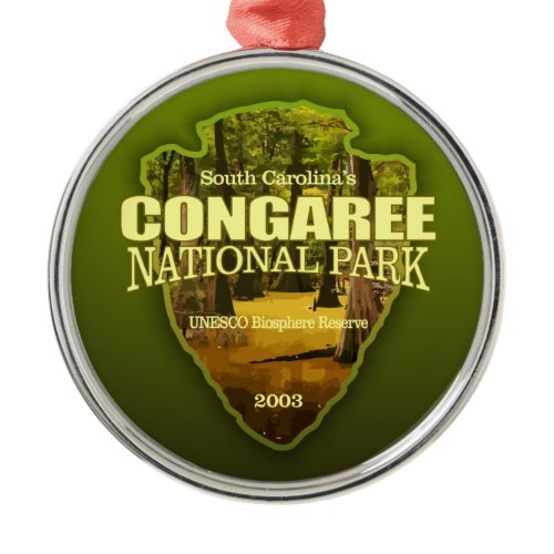 Congaree NP (arrowhead) Metal Ornament