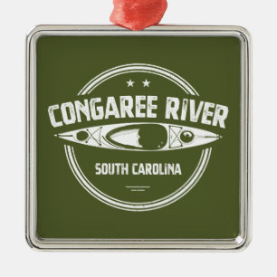 Congaree River South Carolina Kayaking Metal Ornament