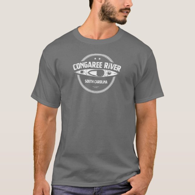 Congaree River South Carolina Kayaking T-Shirt (Front)