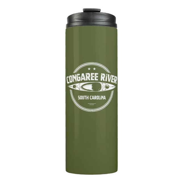 Congaree River South Carolina Kayaking Thermal Tumbler (Front)