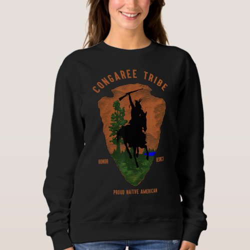 Congaree Tribe Native American Indian Vintage Arro Sweatshirt