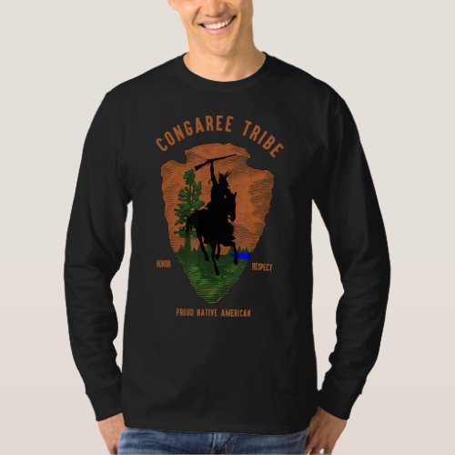 Congaree Tribe Native American Indian Vintage Arro T_Shirt