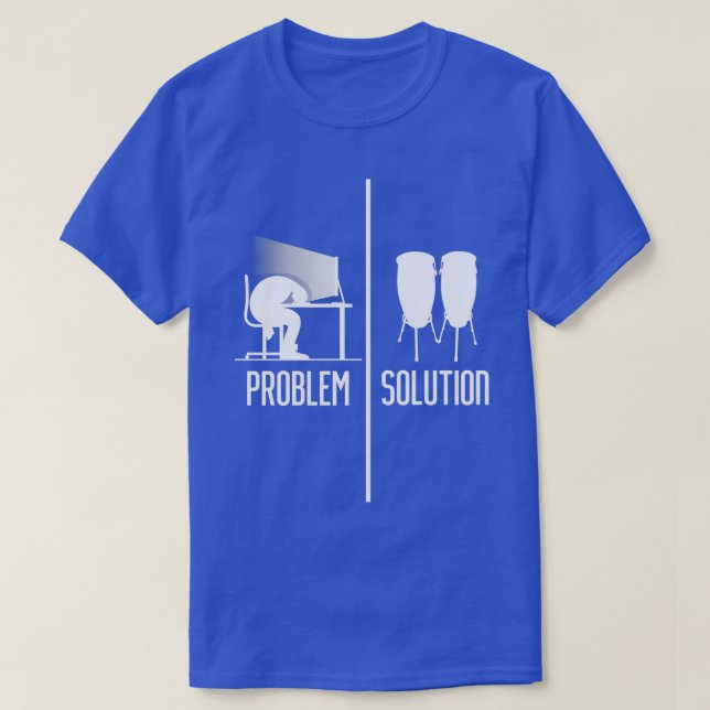 Congas Music Instrument Drummer Drums Conga Player T-Shirt (Design Front)