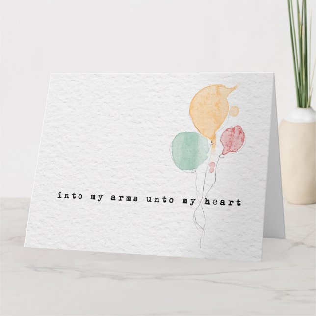 congatulations adoption card (Front)