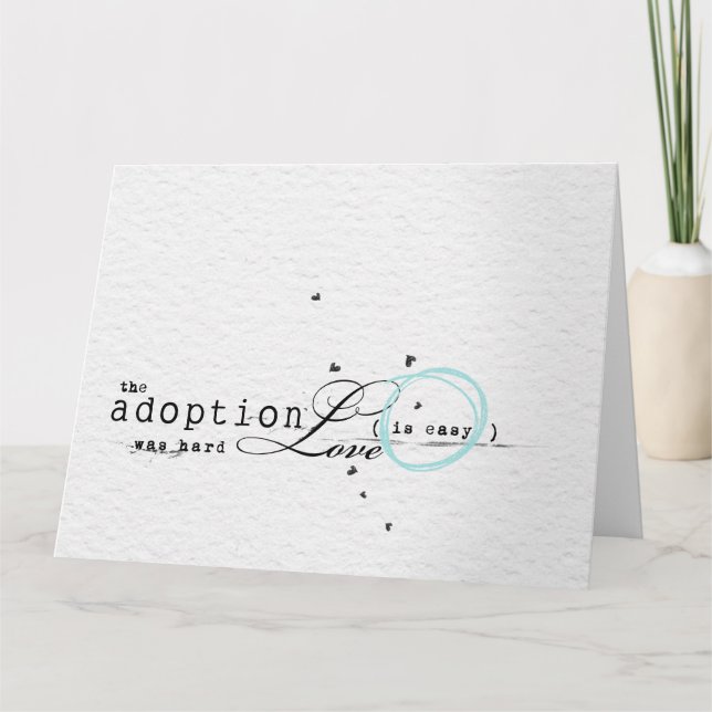 congatulations adoption card (Front)