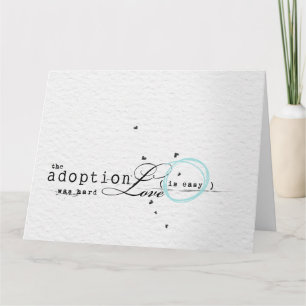 congatulations adoption card