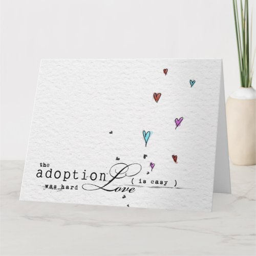 congatulations adoption card