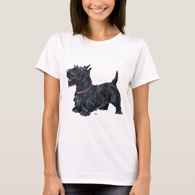 Congenial Scottish Terrier T-Shirt (Front)