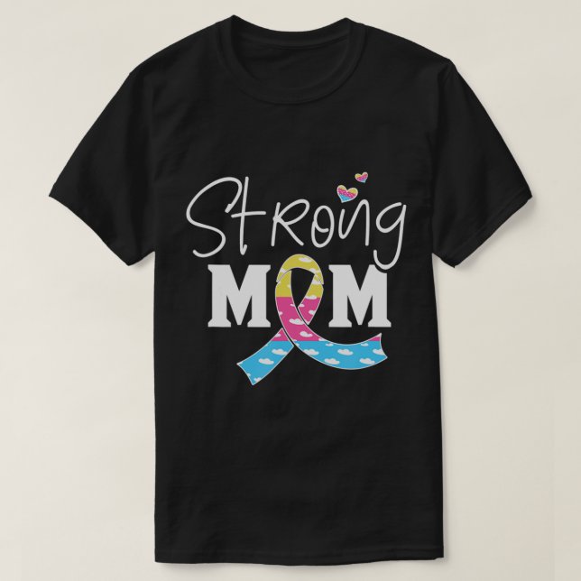 Congenital Diaphragmatic Hernia Awareness CDH Mom  T-Shirt (Design Front)