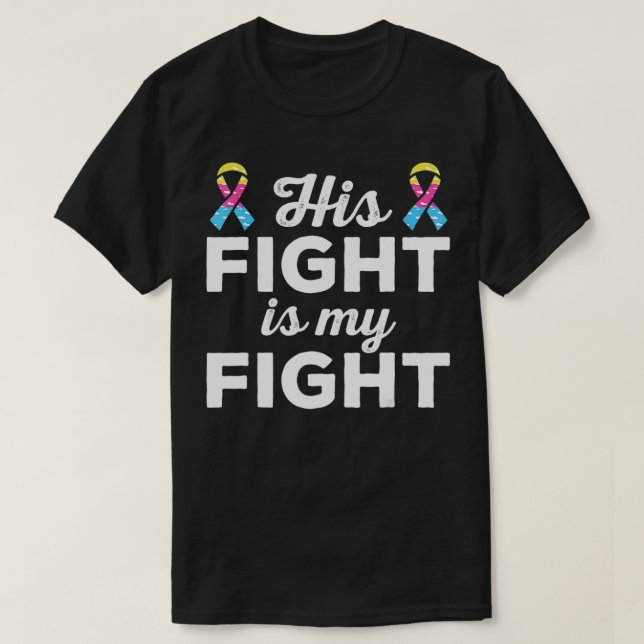 Congenital Diaphragmatic Hernia Awareness His Figh T-Shirt (Design Front)