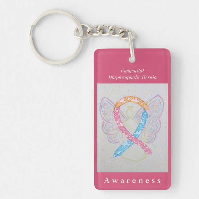 Congenital Diaphragmatic Hernia Awareness Keychain (Front)