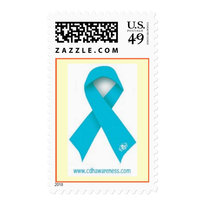 Congenital Diaphragmatic Hernia Awareness Ribbon Stamp