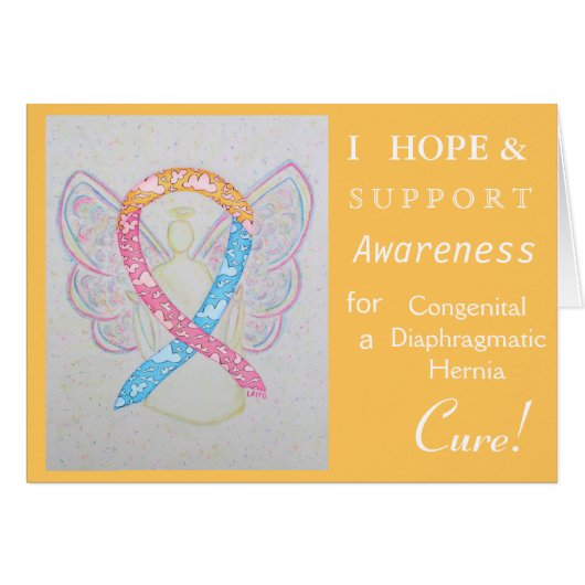 Congenital Diaphragmatic Hernia (CDH) Ribbon Card (Front Horizontal)