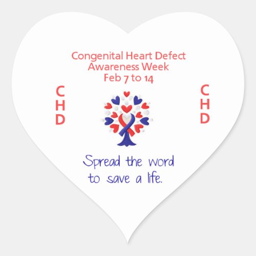 Congenital Heart Defect Awareness Week Stickers